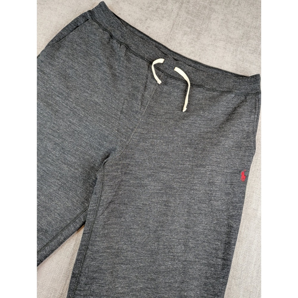 Polo Ralph Lauren Sweatpants Men 3XB Black Heather Fleece Drawstring Joggers NWT